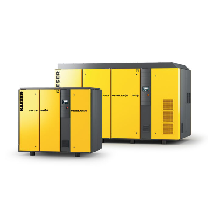 Compressors for oil-free compressed air