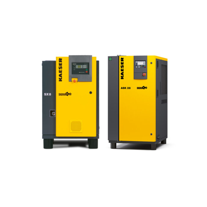 Compact rotary screw compressors up to 22 kW